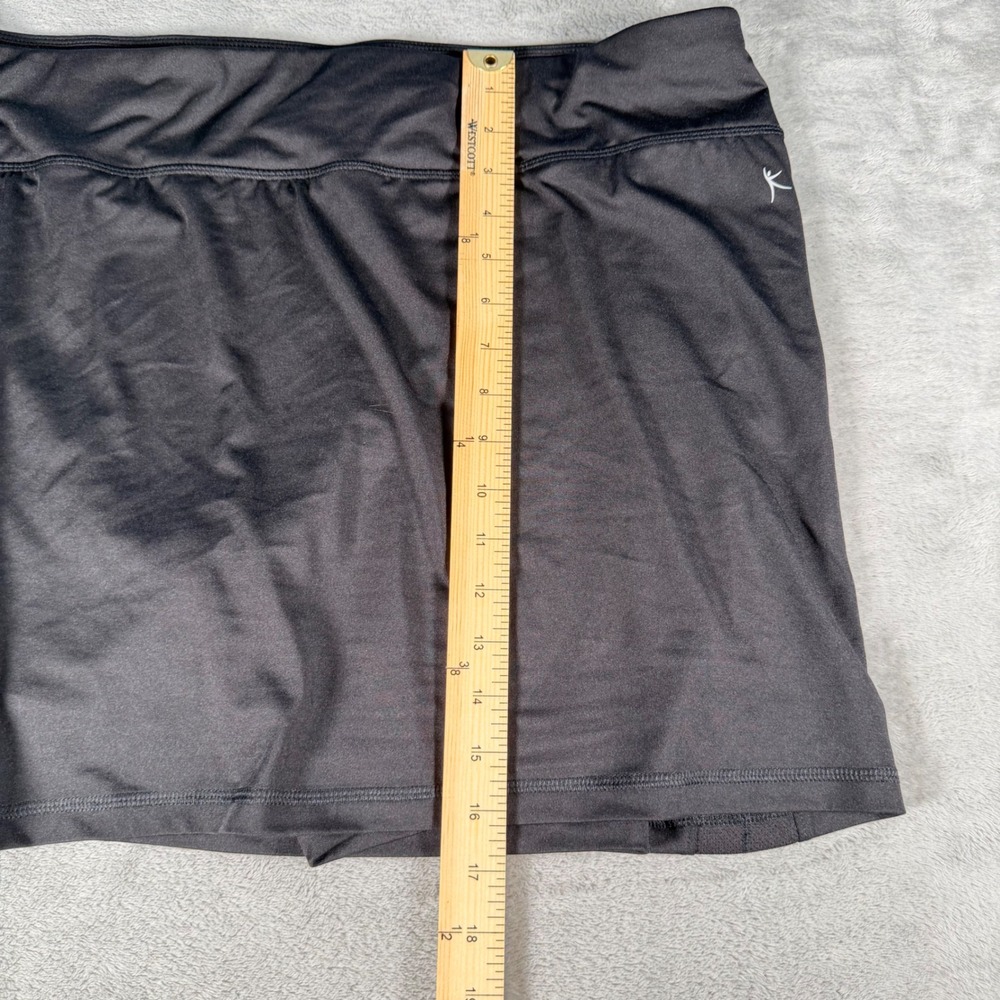 Danskin Now Womens 2X Black Active Skort Ruched Athletic Tennis Golf W2338DK - Picture 3 of 6